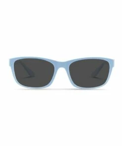 Dresden Vision Sky Blue UV Protected with Grey Tint Rectangle Sunglasses