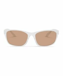 Dresden Vision Clear Frost UV Protected with Brown Tint Rectangle Sunglasses