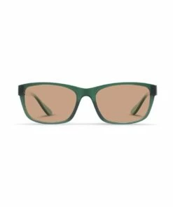 Dresden Vision Forest Green UV Protected with Brown Tint Rectangle Sunglasses