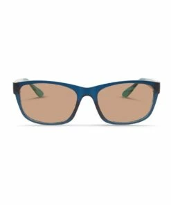 Dresden Vision Midnight Blue UV Protected with Brown Tint Rectangle Sunglasses