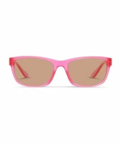 Dresden Vision Power Pink UV Protected with Brown Tint Rectangle Sunglasses