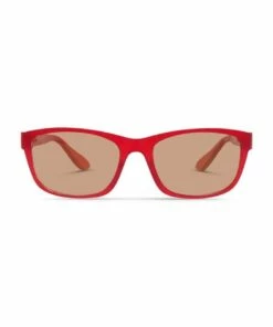Dresden Vision Raspberry Cordial UV Protected with Brown Tint Rectangle Sunglasses