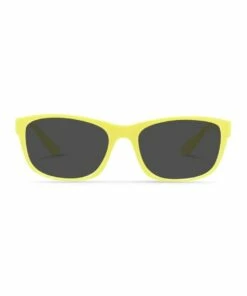 Dresden Vision Daffodil Yellow UV Protected Polarised with Grey Tint Rectangle Sunglasses
