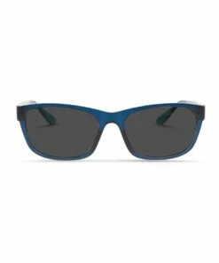 Dresden Vision Midnight Blue UV Protected Polarised with Grey Tint Rectangle Sunglasses