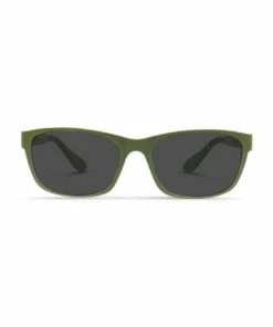 Dresden Vision Pistachio UV Protected Polarised with Grey Tint Rectangle Sunglasses