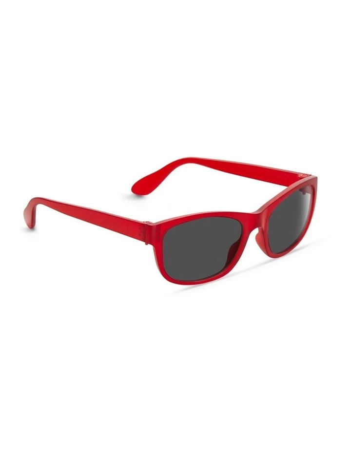 Dresden Vision Raspberry Cordial UV Protected Polarised with Grey Tint Rectangle Sunglasses 2 Dresden Vision Raspberry Cordial UV Protected Polarised with Grey Tint Rectangle Sunglasses - Image 2