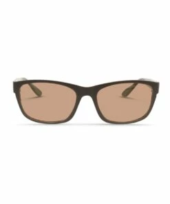 Dresden Vision Dark Chocolate UV Protected Polarised with Brown Tint Rectangle Sunglasses