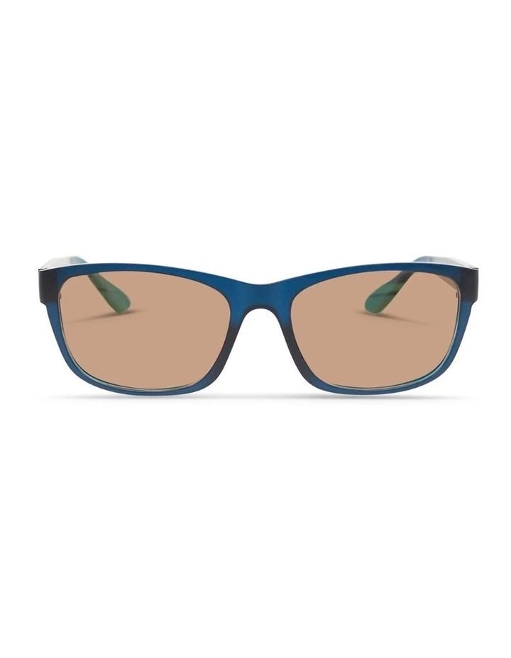 Dresden Vision Midnight Blue UV Protected Polarised with Brown Tint Rectangle Sunglasses 1 Dresden Vision Midnight Blue UV Protected Polarised with Brown Tint Rectangle Sunglasses