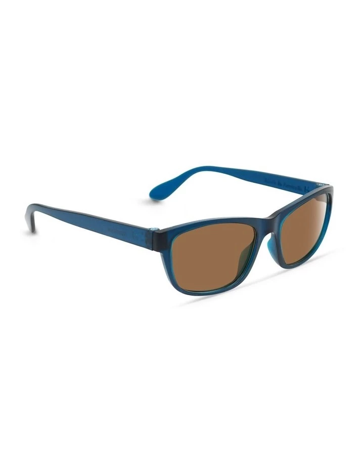 Dresden Vision Midnight Blue UV Protected Polarised with Brown Tint Rectangle Sunglasses 2 Dresden Vision Midnight Blue UV Protected Polarised with Brown Tint Rectangle Sunglasses - Image 2