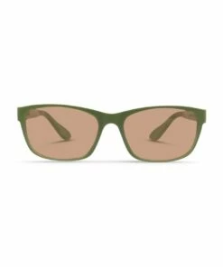 Dresden Vision Pistachio UV Protected Polarised with Brown Tint Rectangle Sunglasses