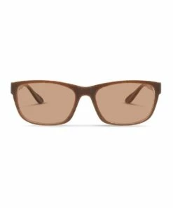 Dresden Vision Recycled Brown UV Protected Polarised with Brown Tint Rectangle Sunglasses