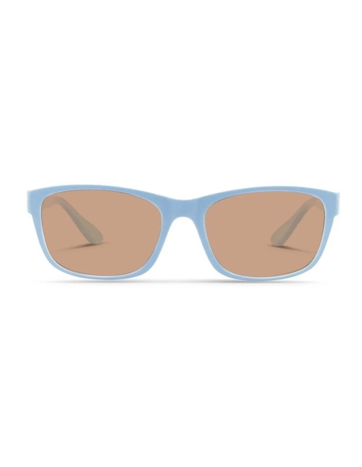 Dresden Vision Sky Blue UV Protected Polarised with Brown Tint Rectangle Sunglasses 1 Dresden Vision Sky Blue UV Protected Polarised with Brown Tint Rectangle Sunglasses