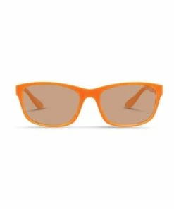 Dresden Vision Tangerine UV Protected Polarised with Brown Tint Rectangle Sunglasses