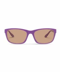 Dresden Vision Violet UV Protected Polarised with Brown Tint Rectangle Sunglasses