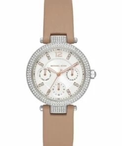 Michael Kors Parker Brown Leather Analog Watch