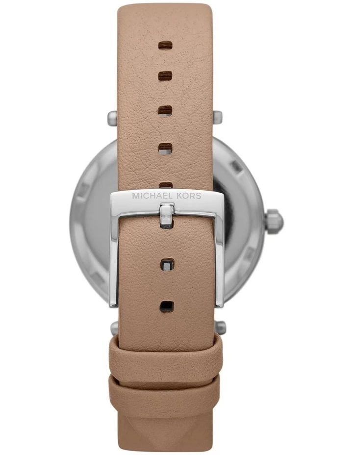 Michael Kors Parker Brown Leather Analog Watch 2 Michael Kors Parker Brown Leather Analog Watch - Image 2
