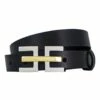 Andrew Williams Black Genuine Leather Belt Australian Made