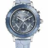 Swarovski Octea Lux Blue Leather Chronograph Watch
