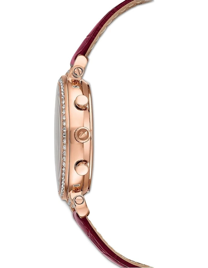 Swarovski Passage Red Leather Chronograph Watch 2 Swarovski Passage Red Leather Chronograph Watch - Image 2