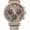Swarovski Passage Grey Leather Chronograph Watch