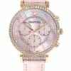 Swarovski Passage Pink Leather Chronograph Watch