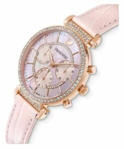 Swarovski Passage Pink Leather Chronograph Watch -RAY-BAN Online Store 815621770 4 720x928