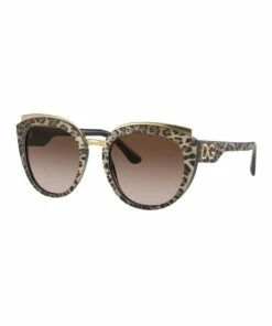 Dolce & Gabbana White Leopard Cat Eye Sunglasses 0DG4383 1534322001