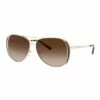 Michael Kors Gold/Brown Aviator Sunglasses 0MK1082 1533983004