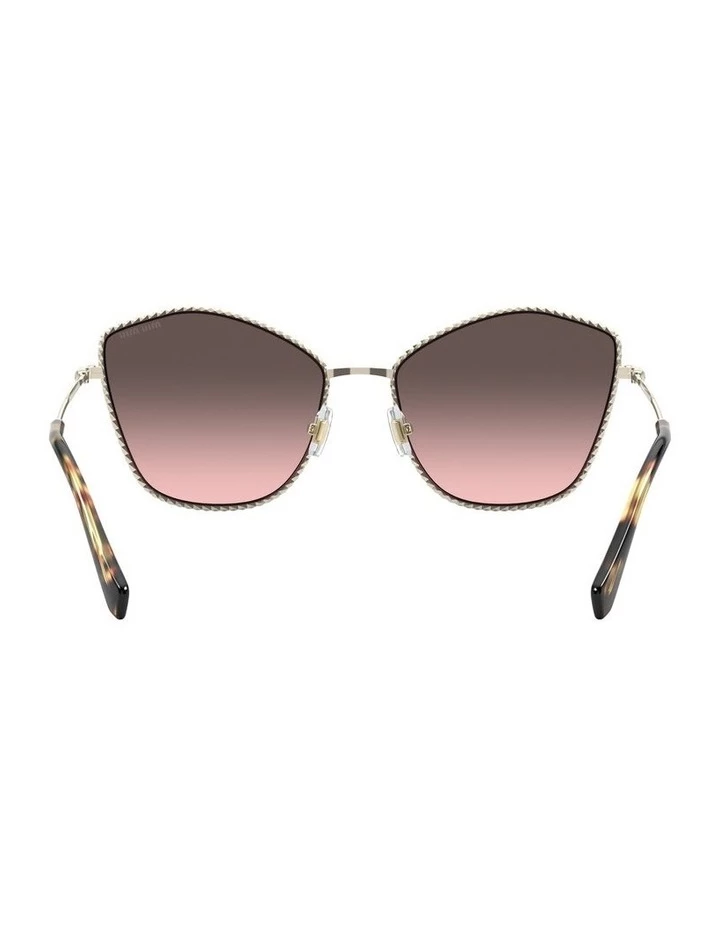 Miu Miu Gold/Mauve Cat Eye Sunglasses 0MU 60VS 1531917003 7 Miu Miu Gold/Mauve Cat Eye Sunglasses 0MU 60VS 1531917003 - Image 7