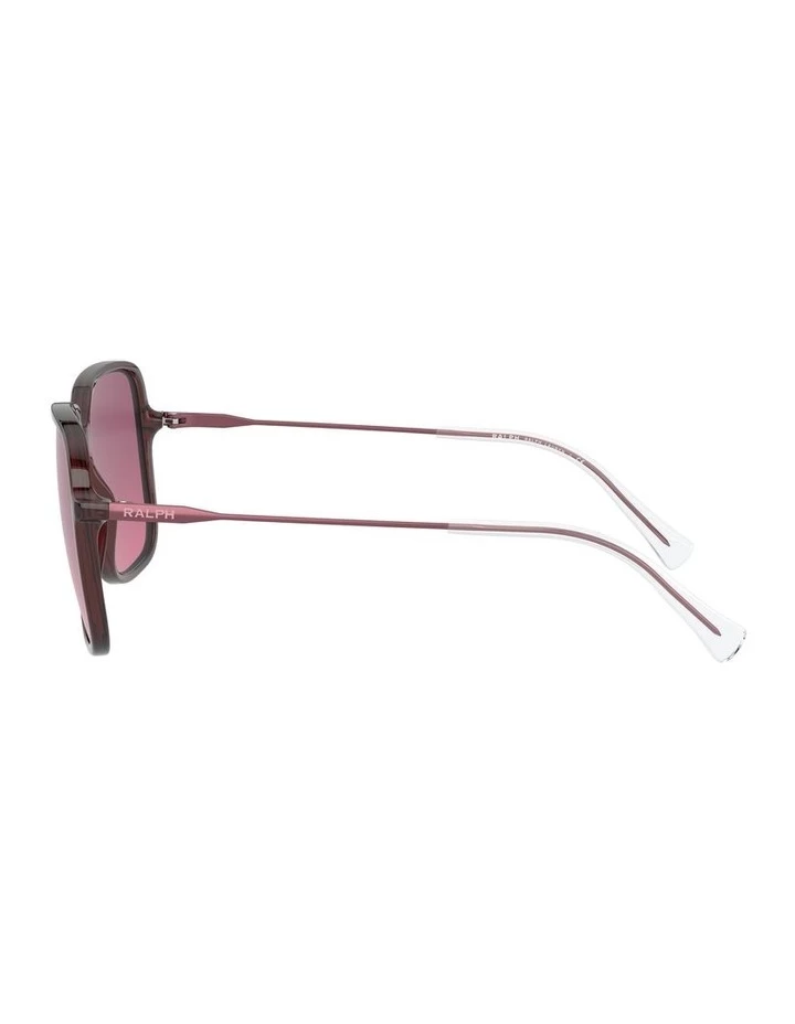 Ralph Lauren Opaline Burgundy/Pink Square Sunglasses 0RA5272 1533953002 4 Ralph Lauren Opaline Burgundy/Pink Square Sunglasses 0RA5272 1533953002 - Image 4