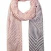 Gregory Ladner Geo Print Blush Cotton Scarf