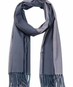 Gregory Ladner Ombre Taupe Wrap Scarf With Fringe