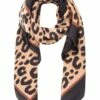 Gregory Ladner Animal Print Silky Neckerchief Scarf