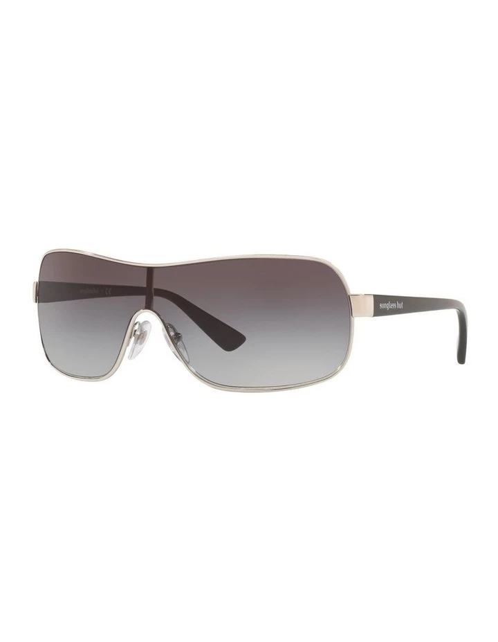 Sunglass Hut Collection Grey Shield Sunglasses 0HU1008 1532233003 1 Sunglass Hut Collection Grey Shield Sunglasses 0HU1008 1532233003