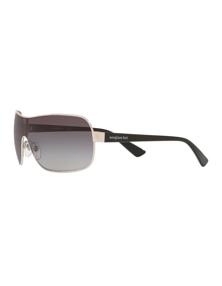 Sunglass Hut Collection Grey Shield Sunglasses 0HU1008 1532233003 3 Sunglass Hut Collection Grey Shield Sunglasses 0HU1008 1532233003 - Image 3