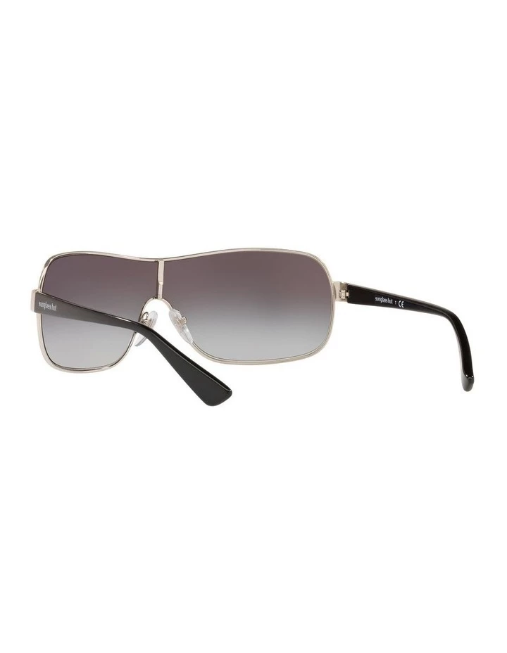 Sunglass Hut Collection Grey Shield Sunglasses 0HU1008 1532233003 6 Sunglass Hut Collection Grey Shield Sunglasses 0HU1008 1532233003 - Image 6