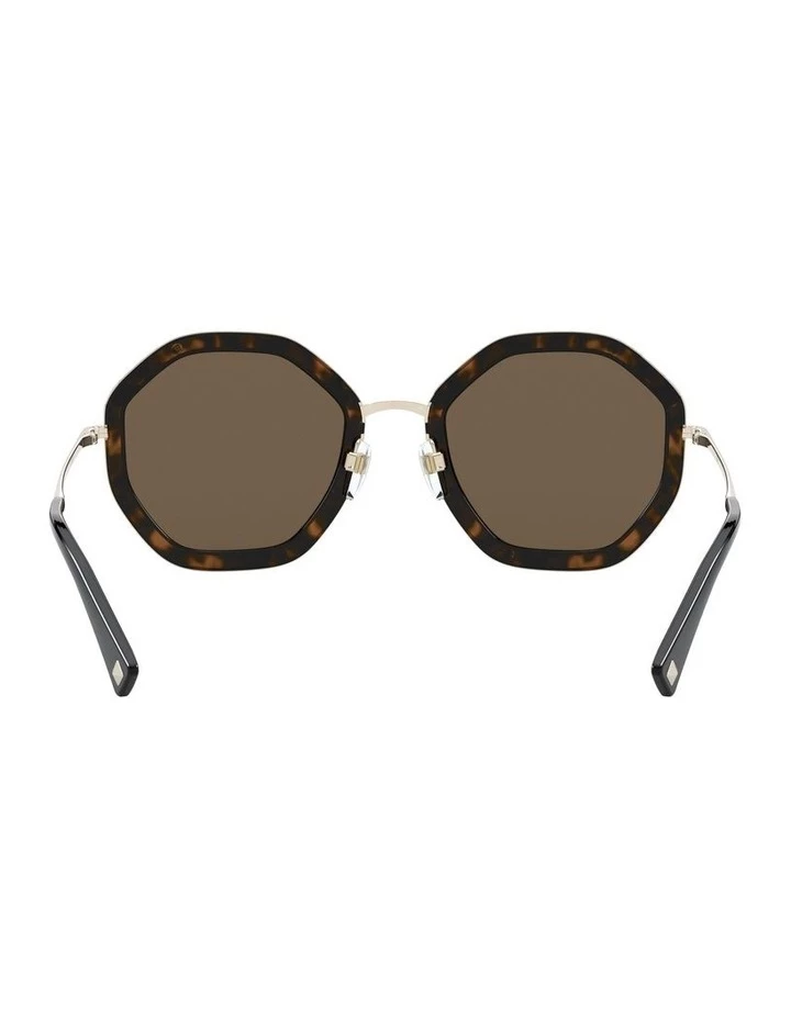 Valentino Pale Gold Havana Round Sunglasses 0VA2042 1531677001 7 Valentino Pale Gold Havana Round Sunglasses 0VA2042 1531677001 - Image 7