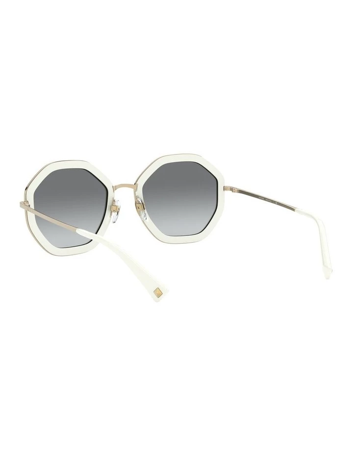 Valentino White Gold Round Sunglasses 0VA2042 1531677003 6 Valentino White Gold Round Sunglasses 0VA2042 1531677003 - Image 6