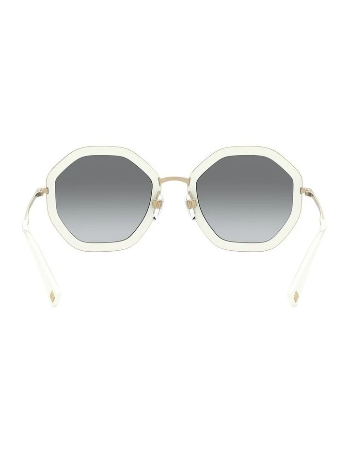 Valentino White Gold Round Sunglasses 0VA2042 1531677003 7 Valentino White Gold Round Sunglasses 0VA2042 1531677003 - Image 7