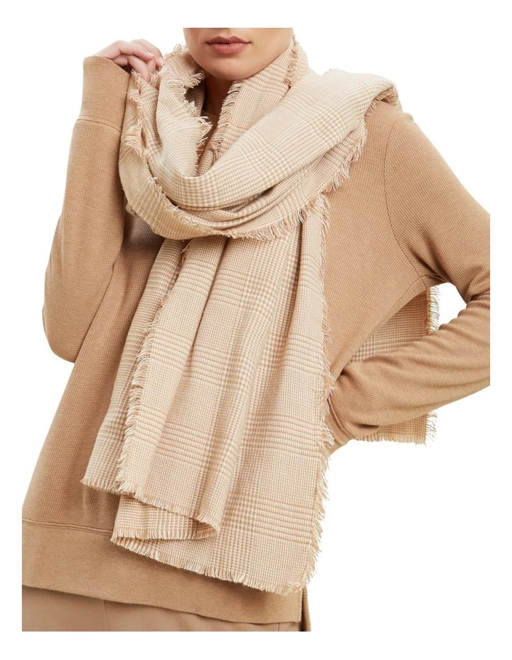 Seed Heritage Houndstooth Check Scarf 2 Seed Heritage Houndstooth Check Scarf - Image 2