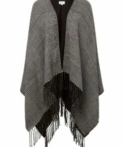 Seed Heritage Check Tassel Poncho