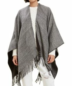Seed Heritage Check Tassel Poncho -RAY-BAN Online Store 821592460 3 720x928