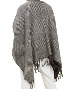 Seed Heritage Check Tassel Poncho -RAY-BAN Online Store 821592460 4 720x928