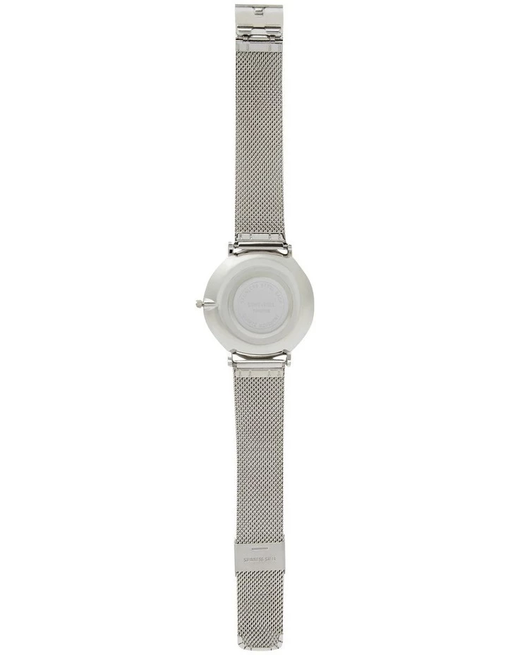 TONY+WILL Lunar Mesh White Silver Stainless Steel Quartz Watch TWM005E 3 TONY+WILL Lunar Mesh White Silver Stainless Steel Quartz Watch TWM005E - Image 3