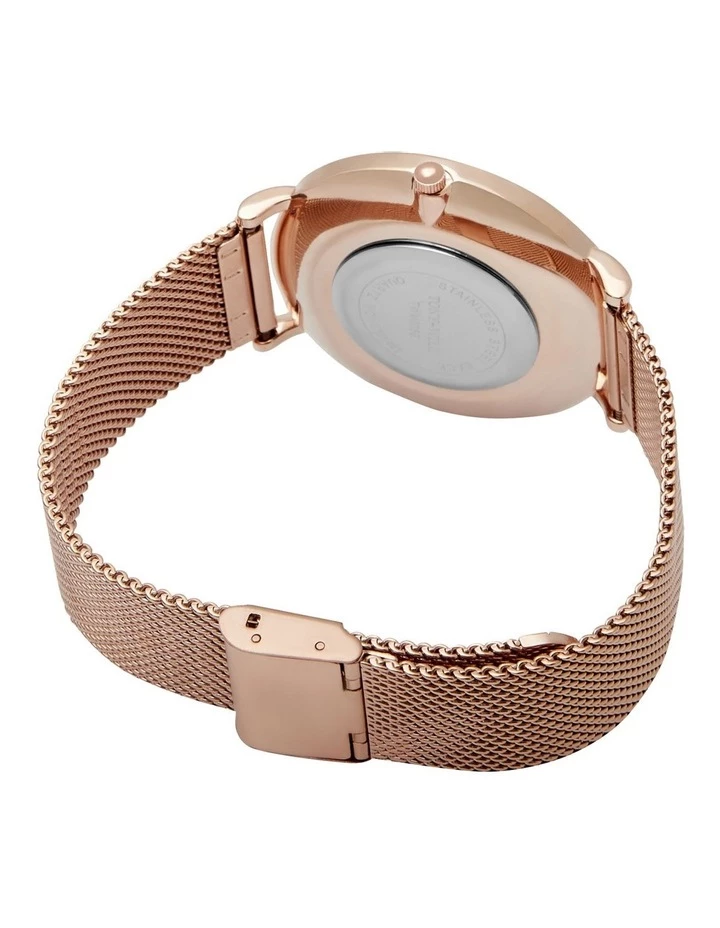 TONY+WILL Lunar Mesh Black Rose Stainless Steel Quartz Watch TWM005E 5 TONY+WILL Lunar Mesh Black Rose Stainless Steel Quartz Watch TWM005E - Image 5