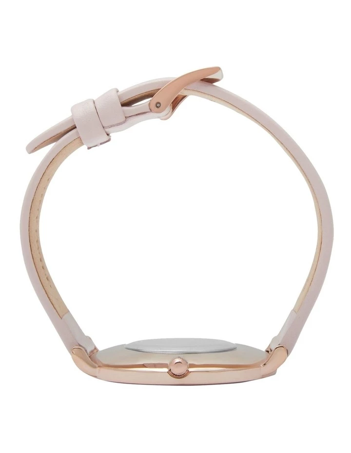 TONY+WILL Astral Light Pink Leather Quartz Watch TWT008E 5 TONY+WILL Astral Light Pink Leather Quartz Watch TWT008E - Image 5