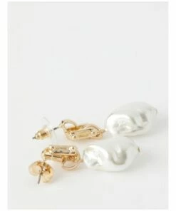 Basque Pearl Gold Drop Earrings -RAY-BAN Online Store 822611800 3 1 720x928