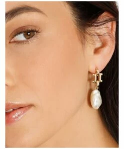Basque Pearl Gold Drop Earrings -RAY-BAN Online Store 822611800 4 720x928