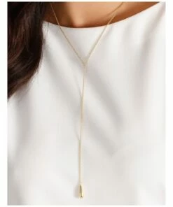 Basque Teardrop Gold Necklace -RAY-BAN Online Store 822612250 4 720x928