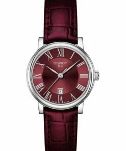 Tissot Carson Premium Lady Burgundy Leather Quartz Watch T122.210.16.373.00